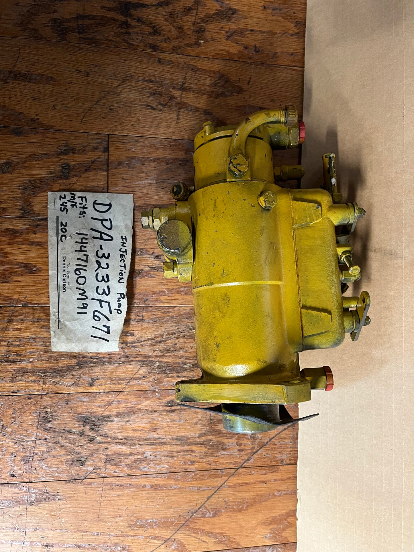 DPA-3233F671 Injection Pump. Massey Ferguson Part Number 1447160M91. USED/Rebuilt