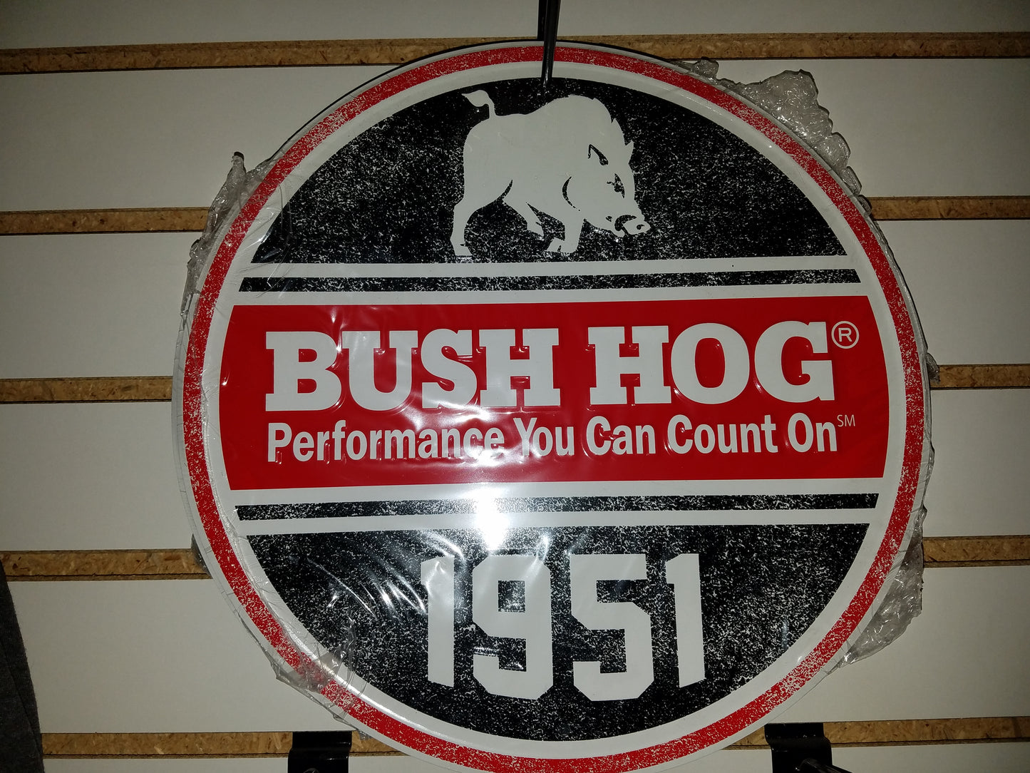 Bush Hog Tacker Aluminum Sign