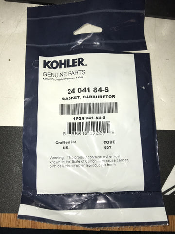 24 041 84-S GASKET: CARBURETOR