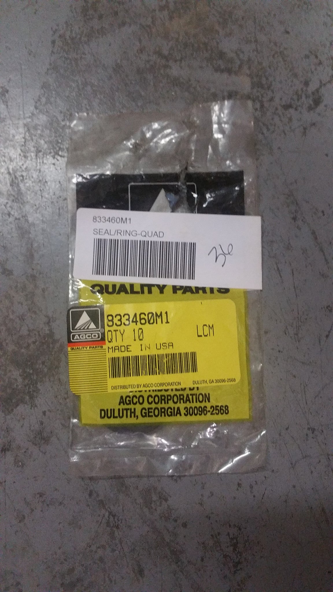 833460M1 - Massey Ferguson - Seal/Ring-Quad
