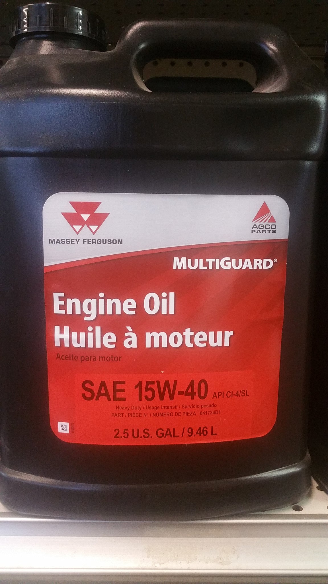 841734D1   OIL/15W40 2.5 GAL