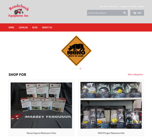 Roudebush Equipment is pleased to offer an online catalog!