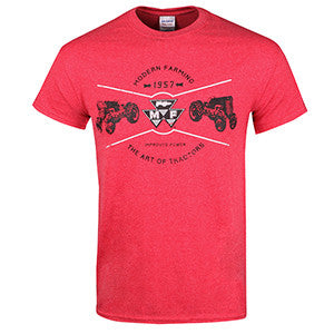Massey Ferguson Heather Red Tee Shirt - 03022