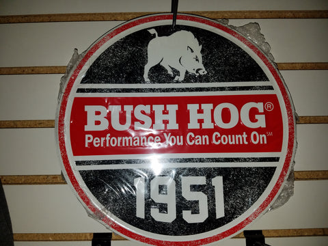 Bush Hog Tacker Aluminum Sign