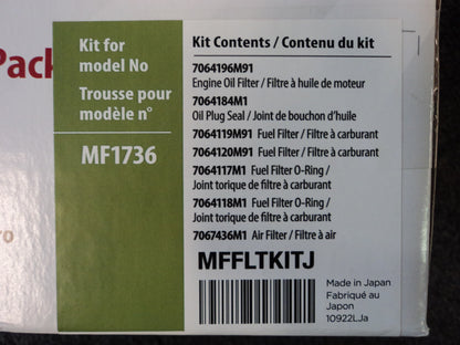 MFFLTKITJ - 1736, Massey Ferguson Filter Maintenance