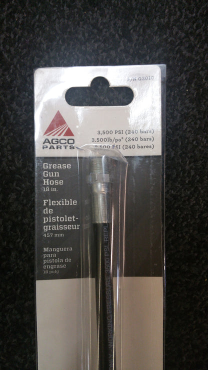 18" Grease gun hose top