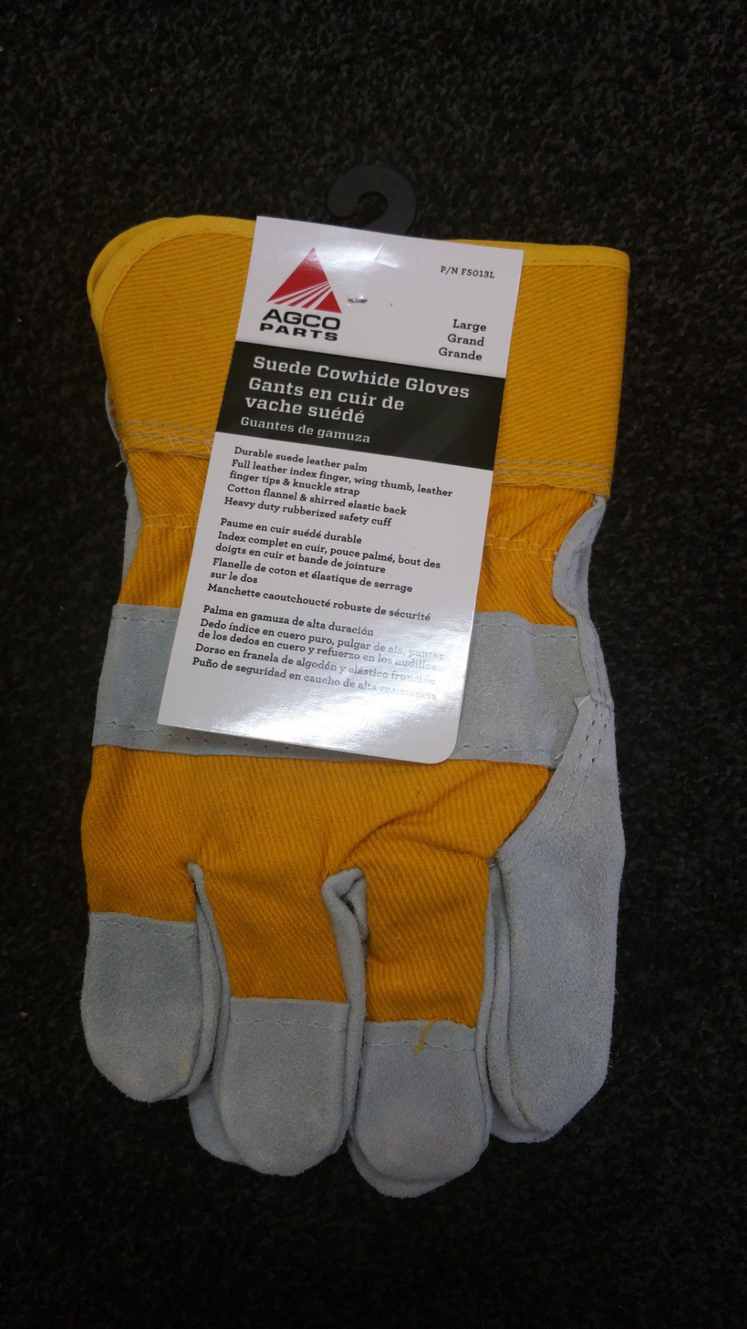 Work Gloves - Suede Cowhide - Agco Parts