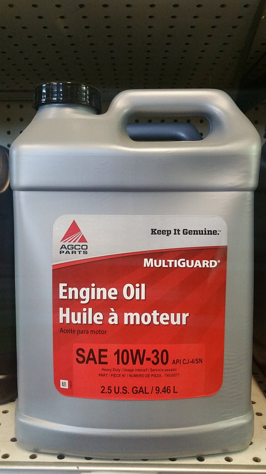 79035577   OIL-10W-30, CJ-4, 2.5 GA