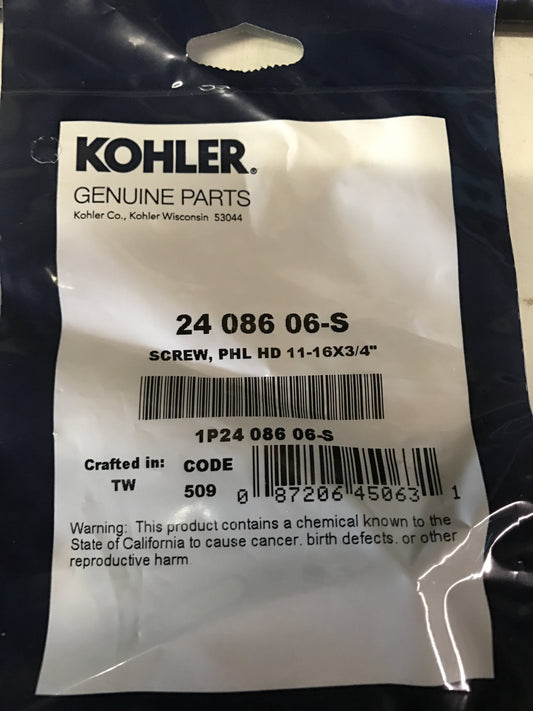 24 086 06-S   SCREW: PHL HD 11-16X3/4